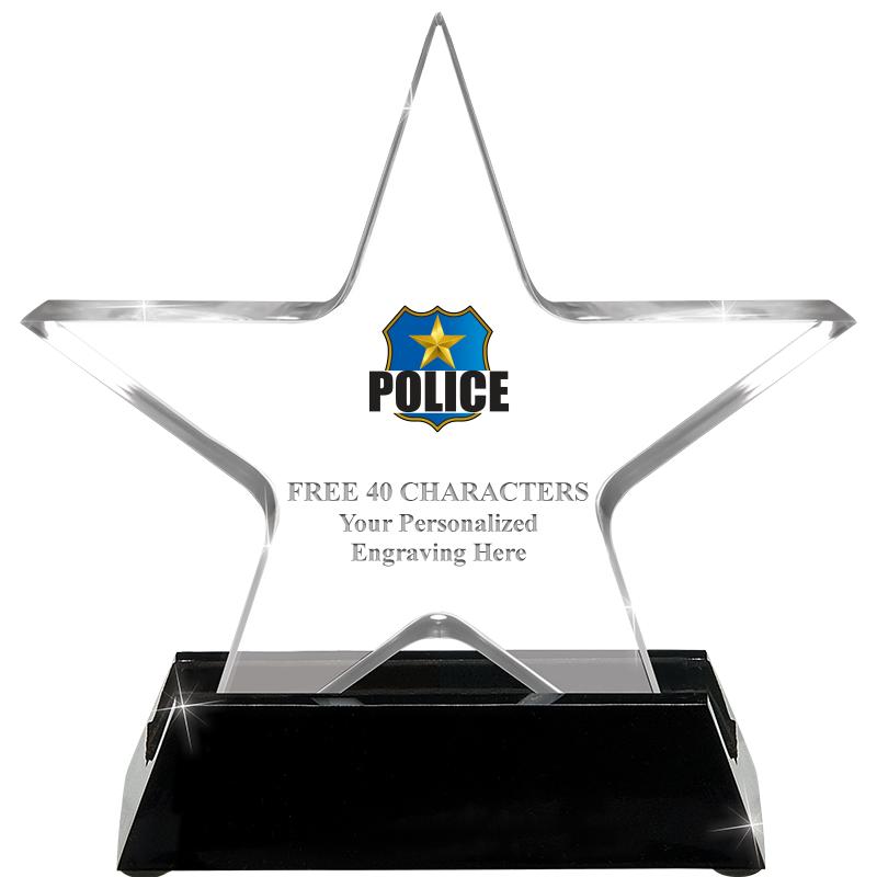 5 1/4" ACRYLIC STAR W/ STAND