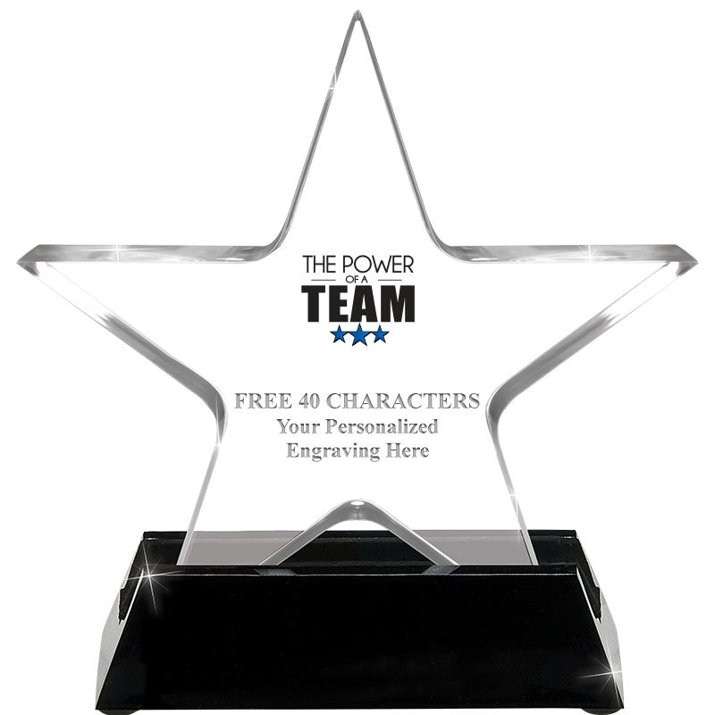 5 1/4" ACRYLIC STAR W/ STAND