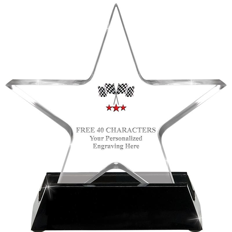 5 1/4" ACRYLIC STAR W/ STAND