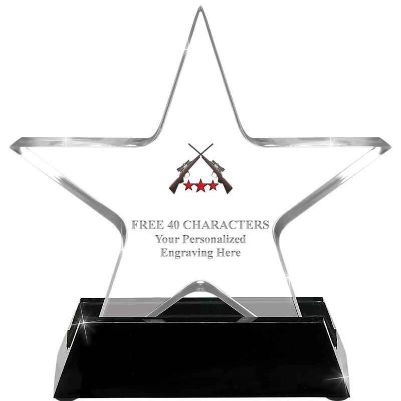 5 1/4" ACRYLIC STAR W/ STAND