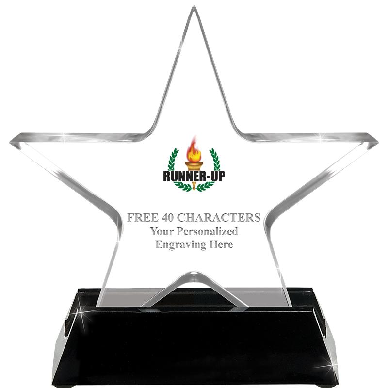 5 1/4" ACRYLIC STAR W/ STAND