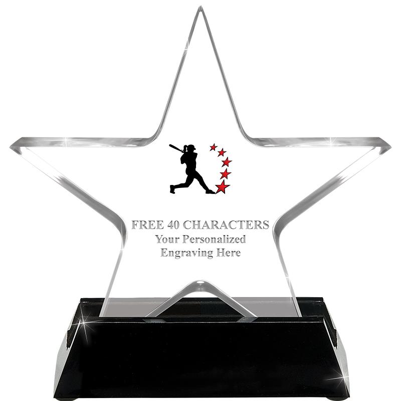 5 1/4" ACRYLIC STAR W/ STAND