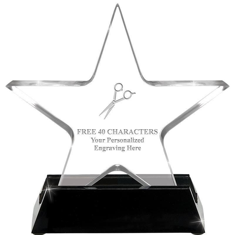 5 1/4" ACRYLIC STAR W/ STAND