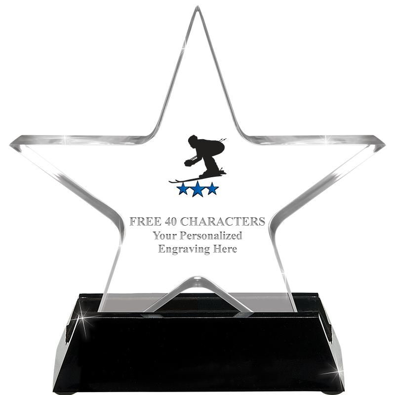 5 1/4" ACRYLIC STAR W/ STAND