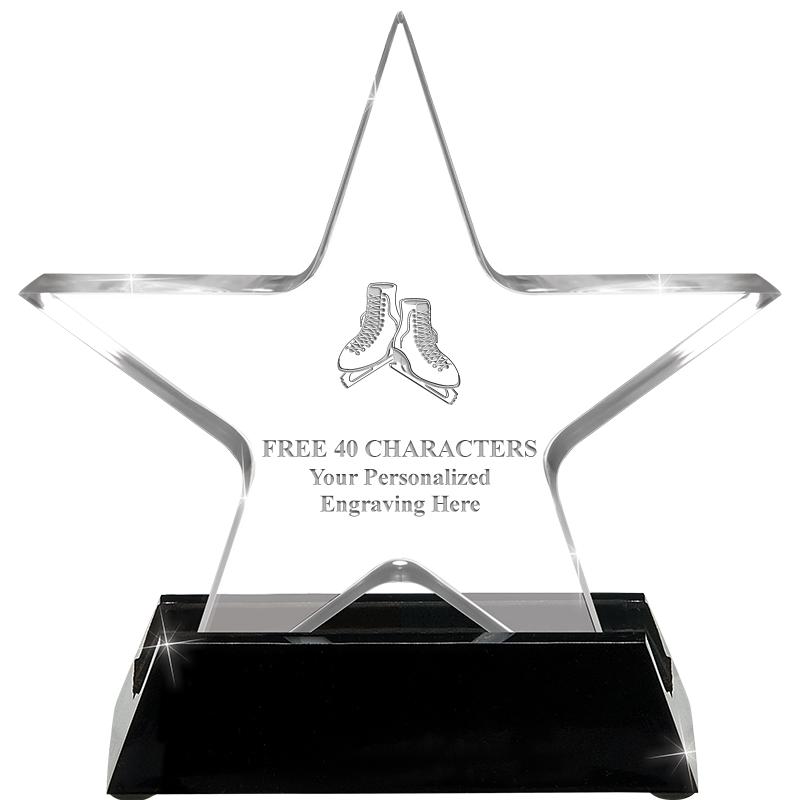 5 1/4" ACRYLIC STAR W/ STAND