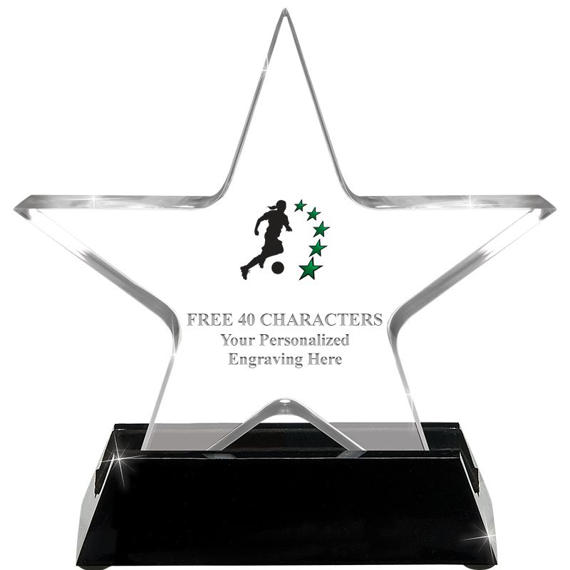 5 1/4" ACRYLIC STAR W/ STAND