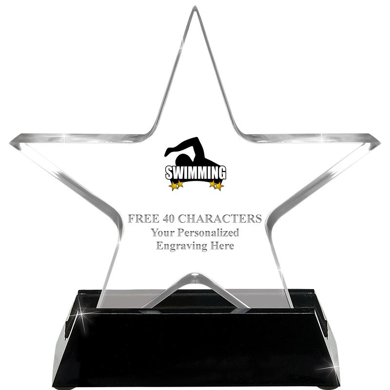 5 1/4" ACRYLIC STAR W/ STAND