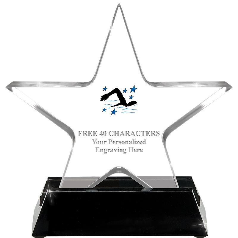 5 1/4" ACRYLIC STAR W/ STAND