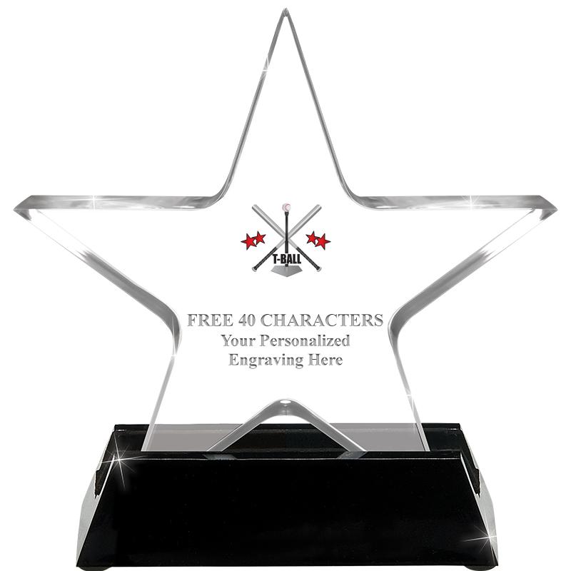 5 1/4" ACRYLIC STAR W/ STAND