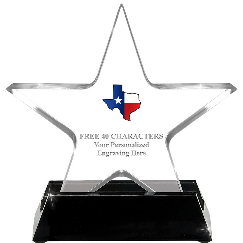 5 1/4" ACRYLIC STAR W/ STAND