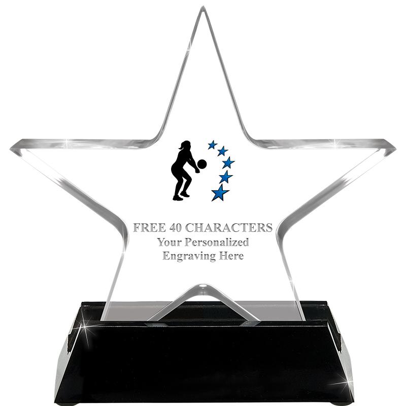 5 1/4" ACRYLIC STAR W/ STAND