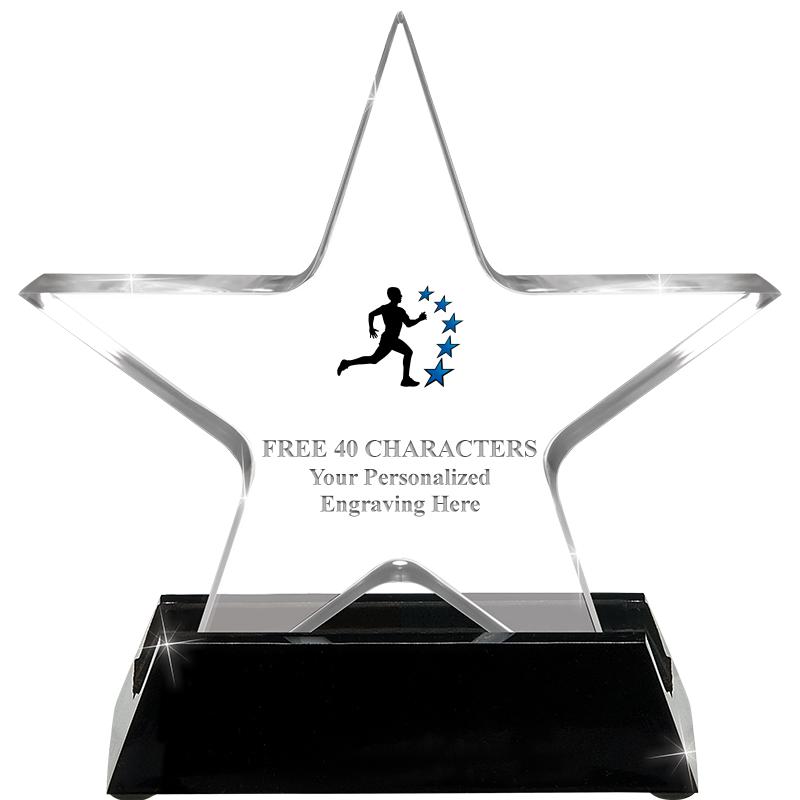 5 1/4" ACRYLIC STAR W/ STAND