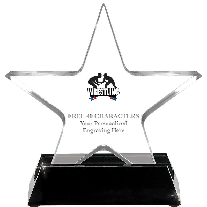 5 1/4" ACRYLIC STAR W/ STAND