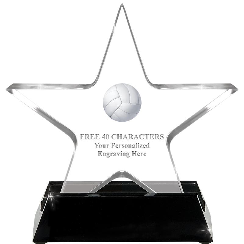 5 1/4" ACRYLIC STAR W/ STAND