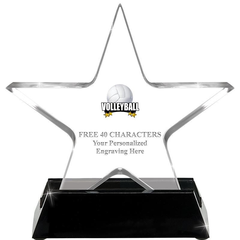 5 1/4" ACRYLIC STAR W/ STAND