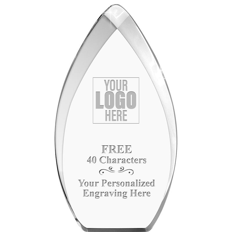 4.5"X8.25" TEAR DROP ACRYLIC