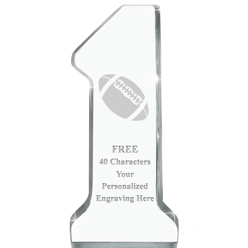 6" NUMBER ONE ACRYLIC