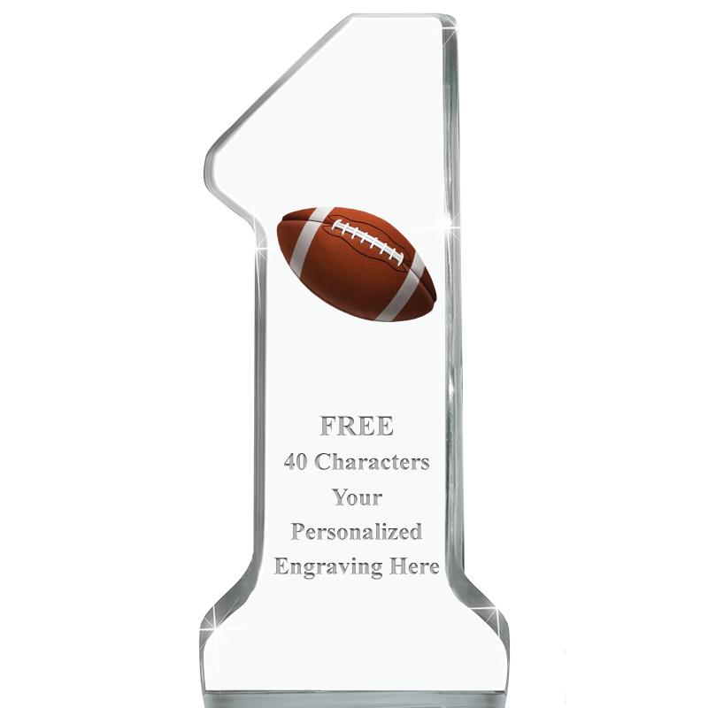 6" NUMBER ONE ACRYLIC