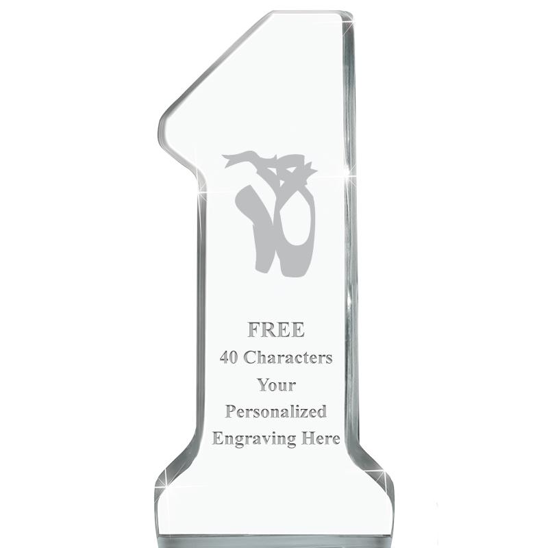 6" NUMBER ONE ACRYLIC