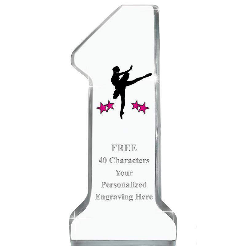 6" NUMBER ONE ACRYLIC