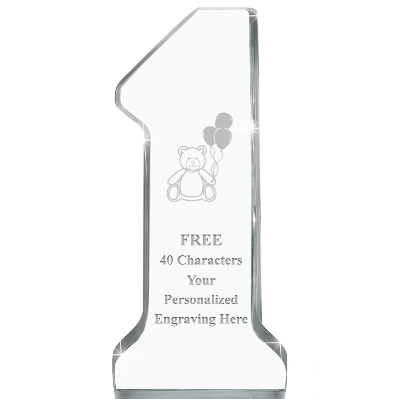 6" NUMBER ONE ACRYLIC