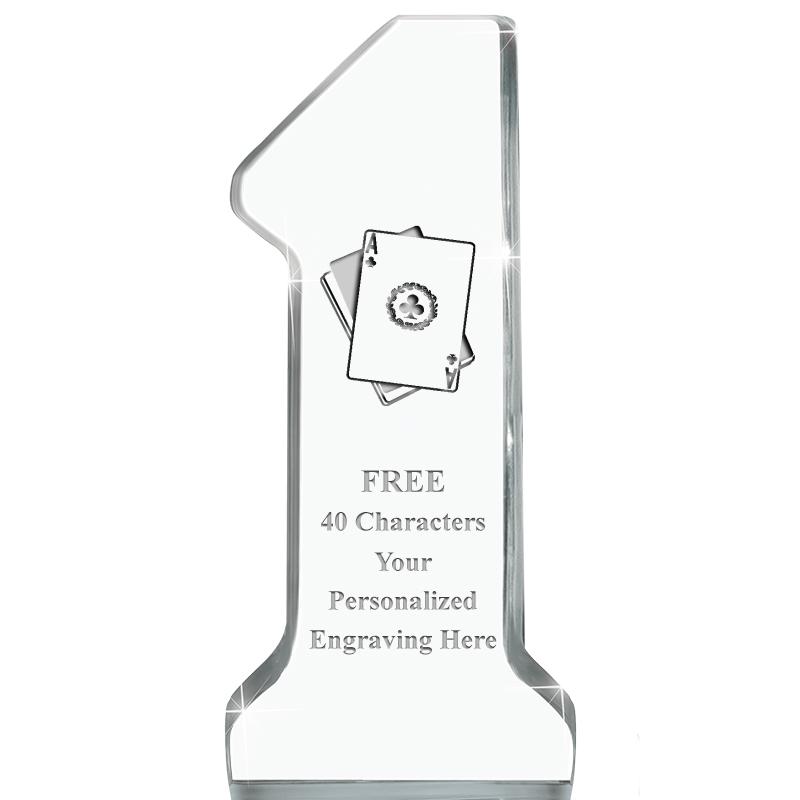 6" NUMBER ONE ACRYLIC