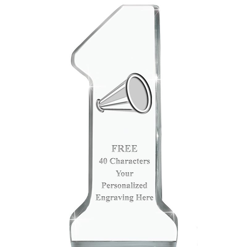 6" NUMBER ONE ACRYLIC