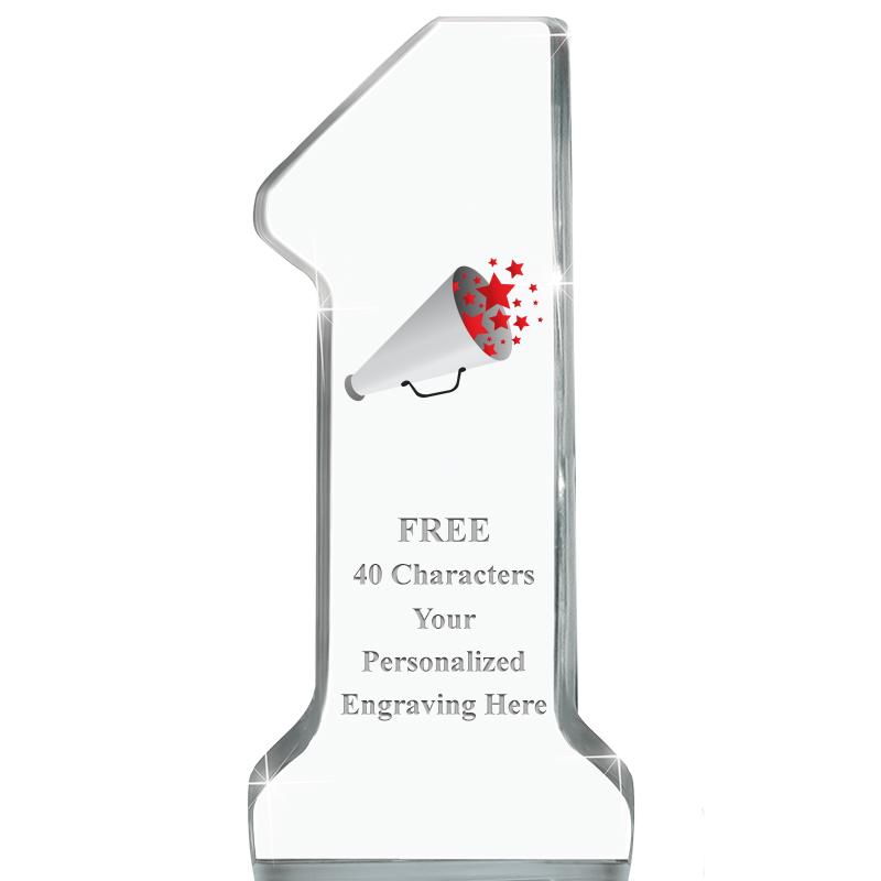 6" NUMBER ONE ACRYLIC