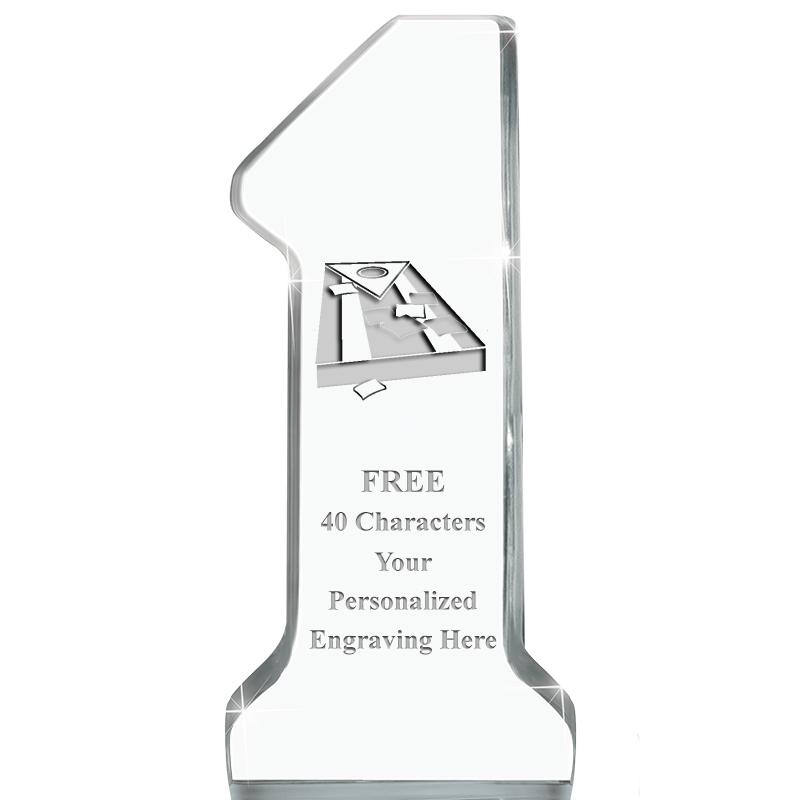 6" NUMBER ONE ACRYLIC