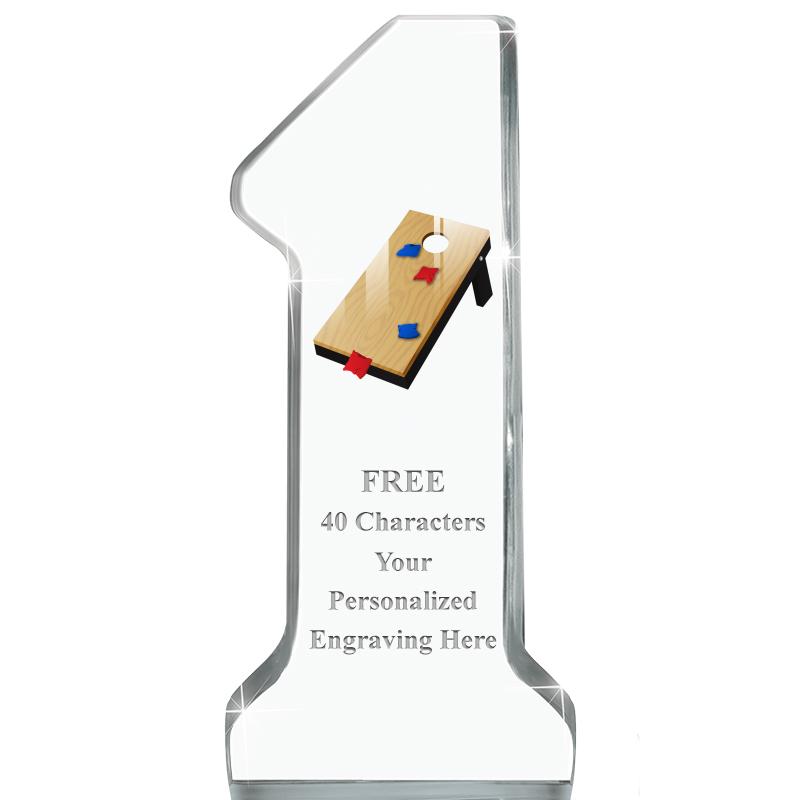 6" NUMBER ONE ACRYLIC