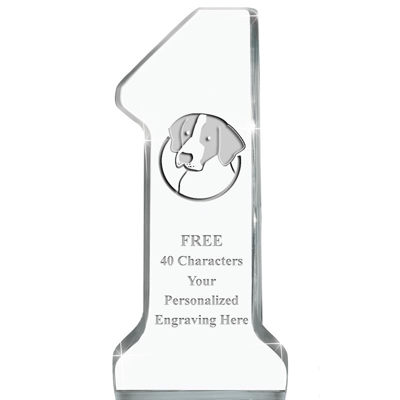 6" NUMBER ONE ACRYLIC