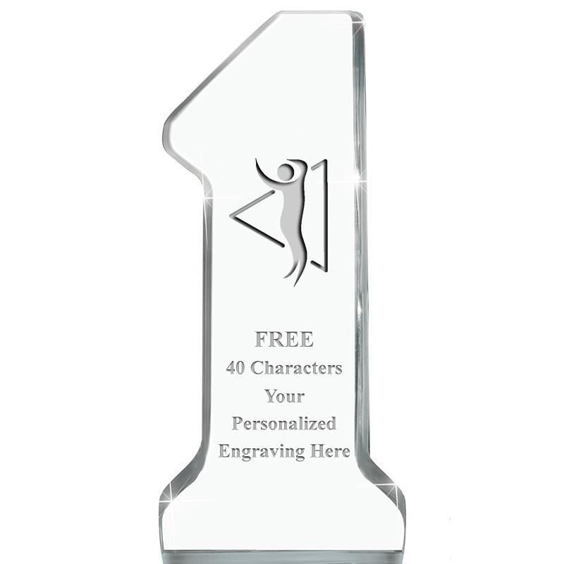 6" NUMBER ONE ACRYLIC