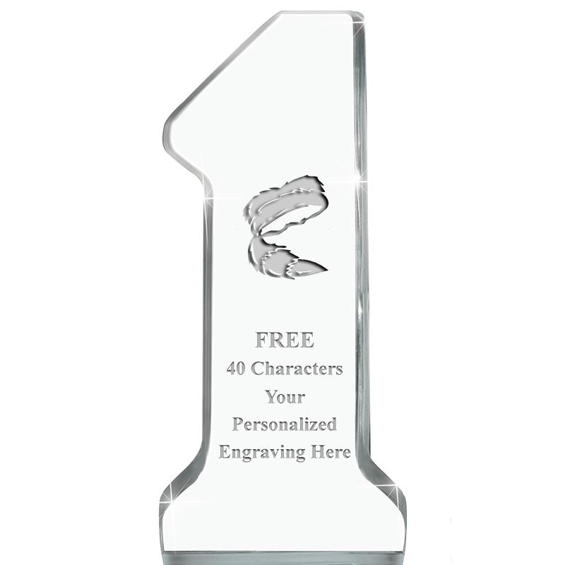 6" NUMBER ONE ACRYLIC