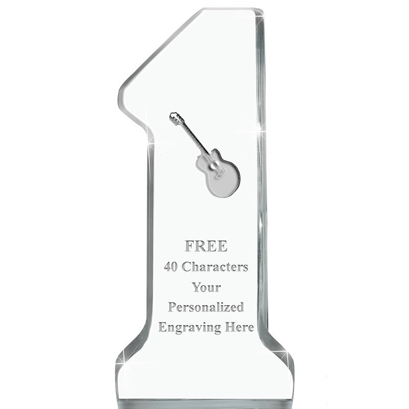 6" NUMBER ONE ACRYLIC