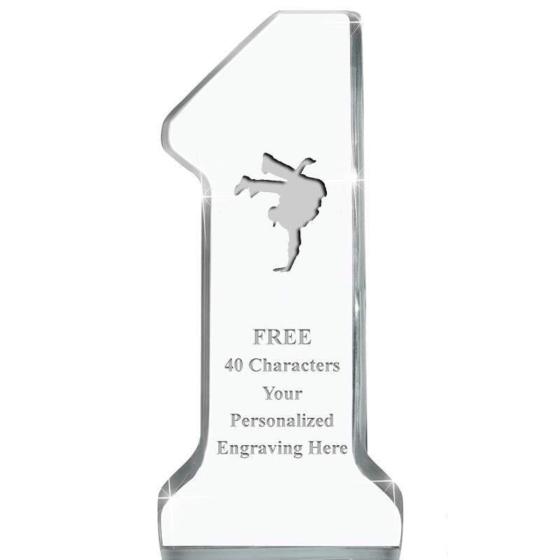 6" NUMBER ONE ACRYLIC