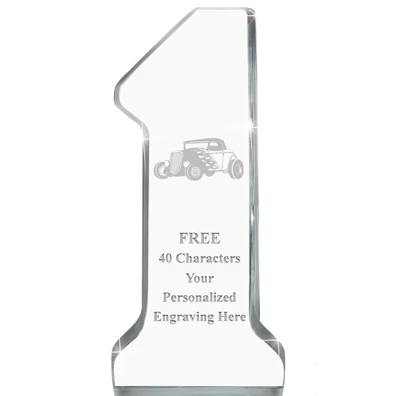 6" NUMBER ONE ACRYLIC