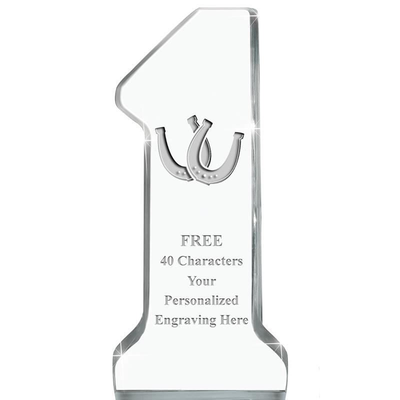 6" NUMBER ONE ACRYLIC