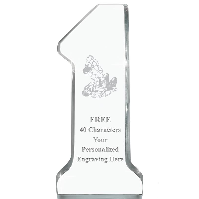 6" NUMBER ONE ACRYLIC