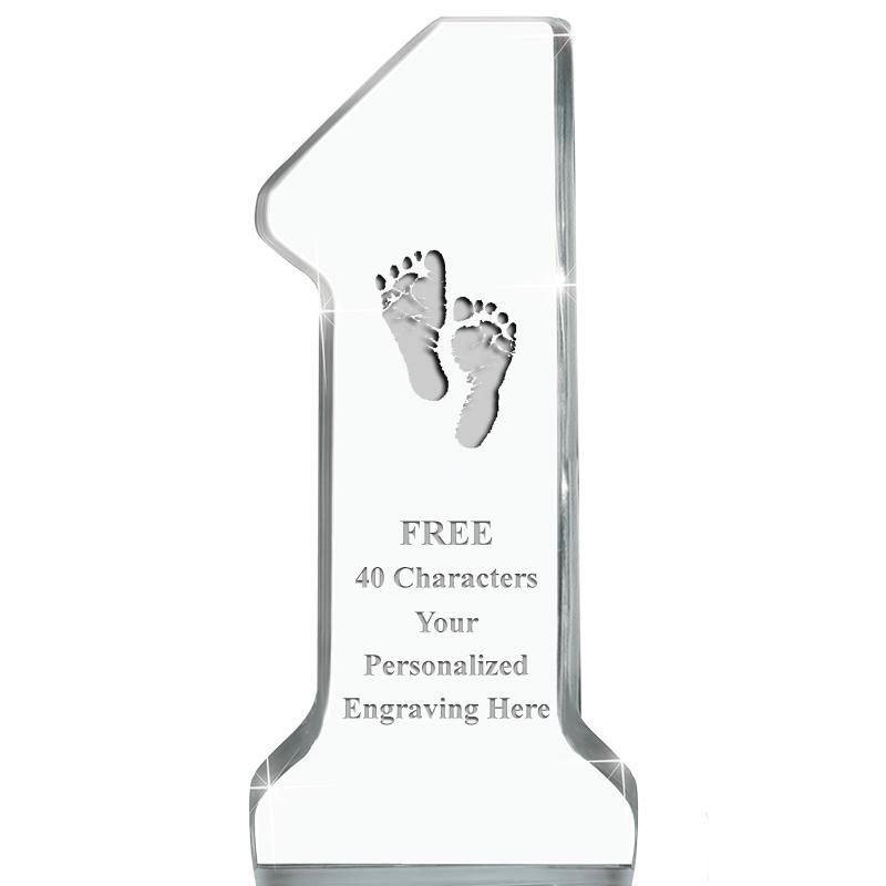 6" NUMBER ONE ACRYLIC