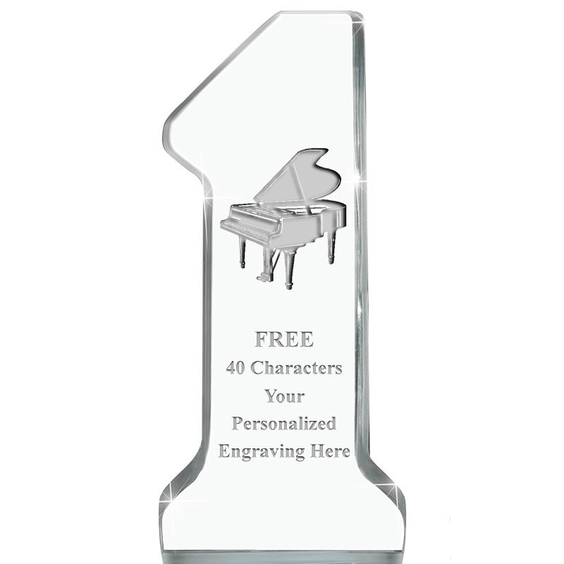 6" NUMBER ONE ACRYLIC