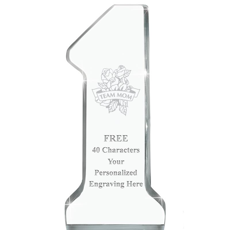 6" NUMBER ONE ACRYLIC