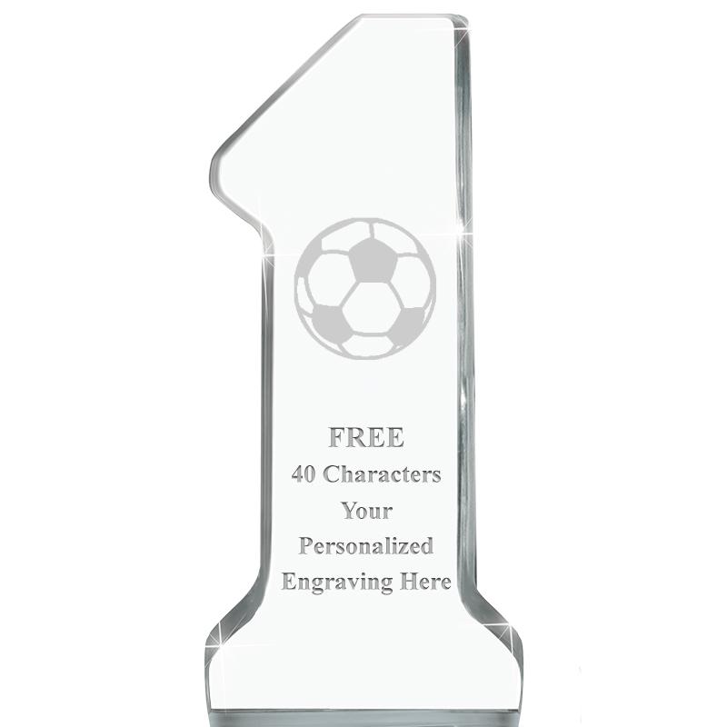 6" NUMBER ONE ACRYLIC