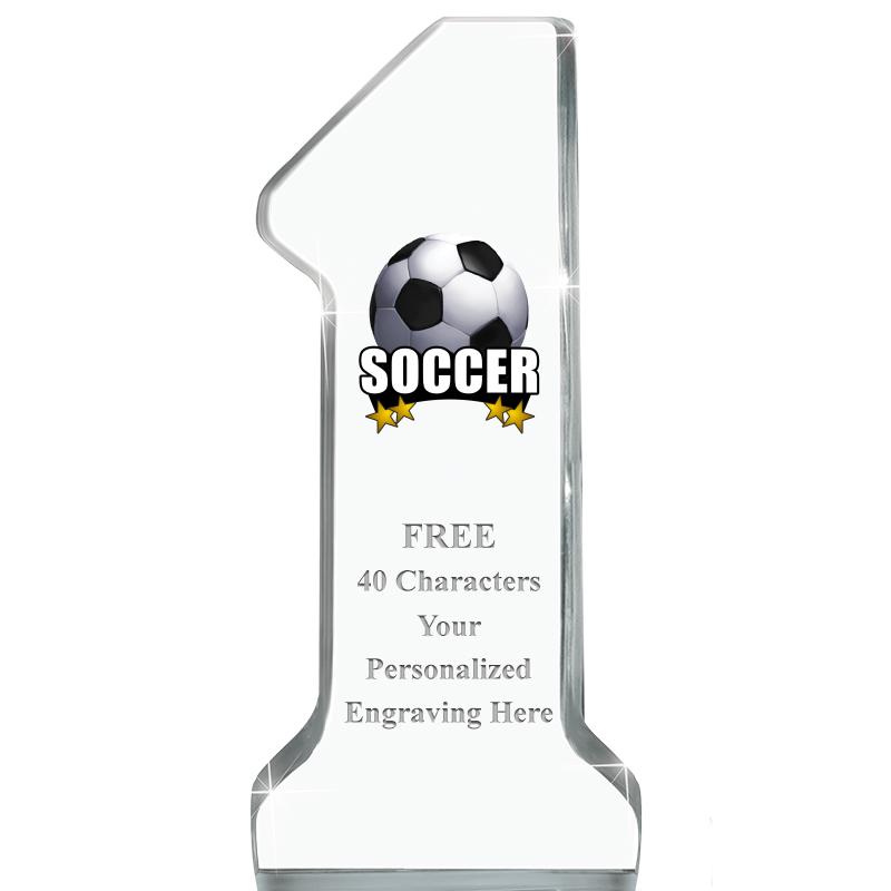 6" NUMBER ONE ACRYLIC