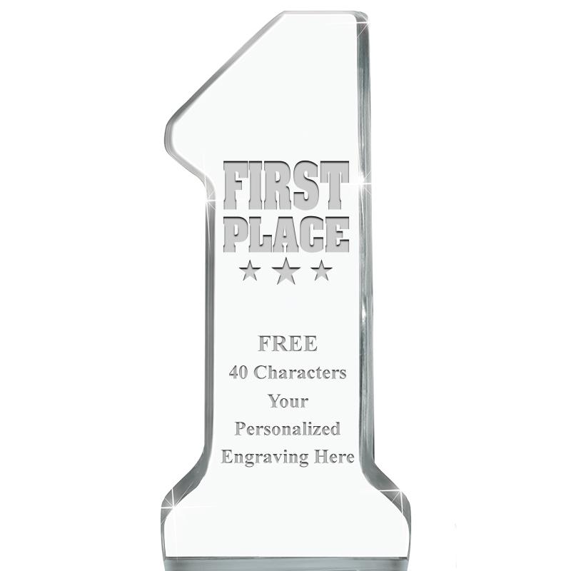 6" NUMBER ONE ACRYLIC