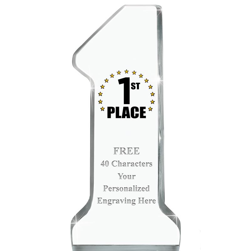 6" NUMBER ONE ACRYLIC