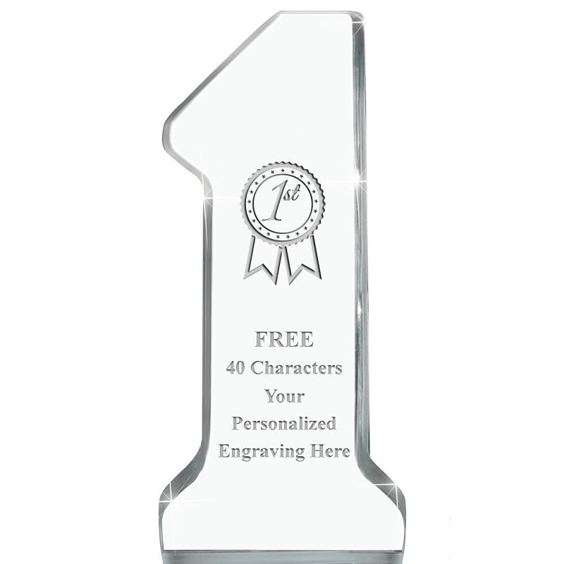 6" NUMBER ONE ACRYLIC