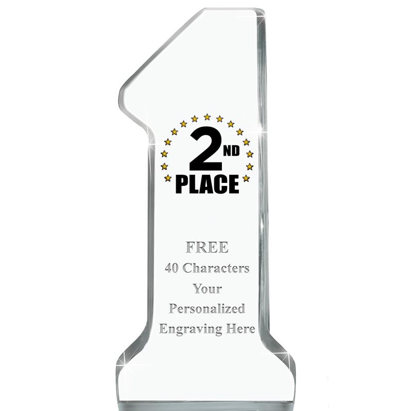 6" NUMBER ONE ACRYLIC