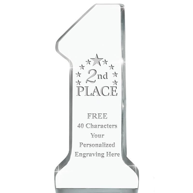 6" NUMBER ONE ACRYLIC