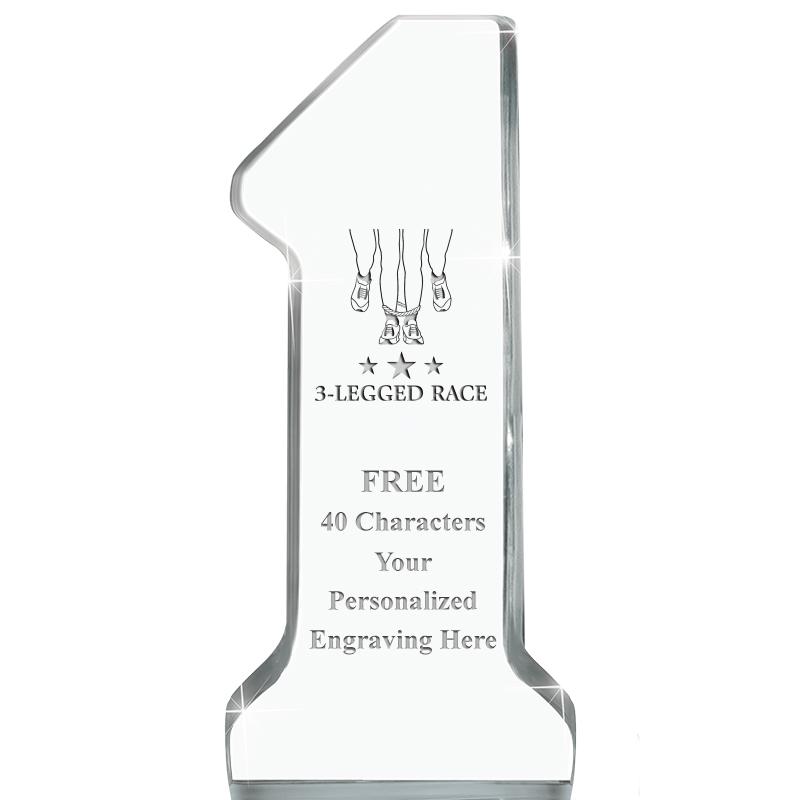 6" NUMBER ONE ACRYLIC