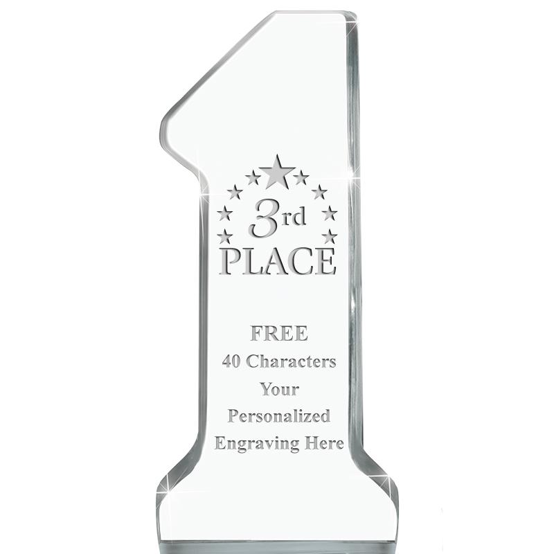 6" NUMBER ONE ACRYLIC